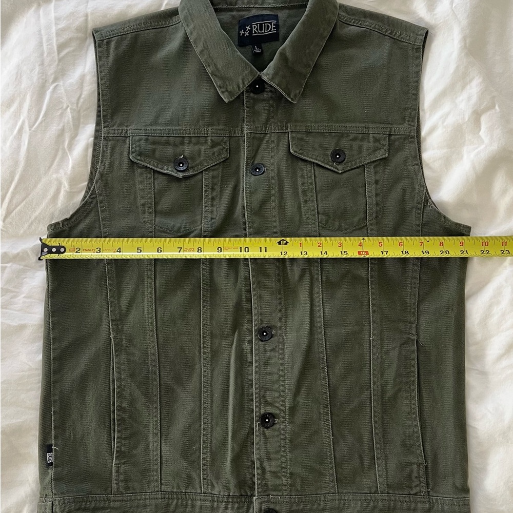 RUDE Dark Green Men's Vest